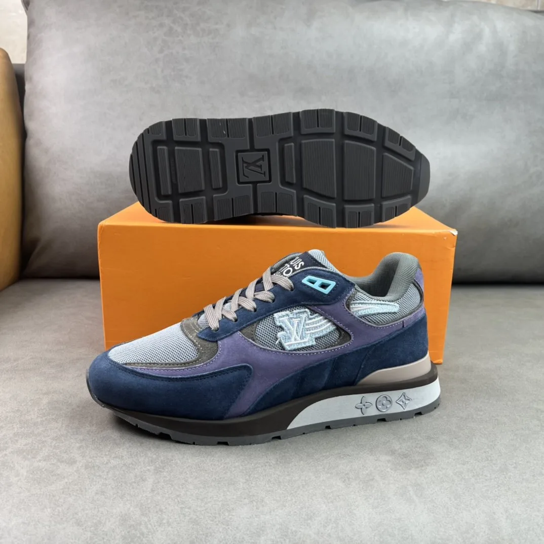 Louis Vuitton Run Away Sneaker Blue LV 1A9J03 - Image 7