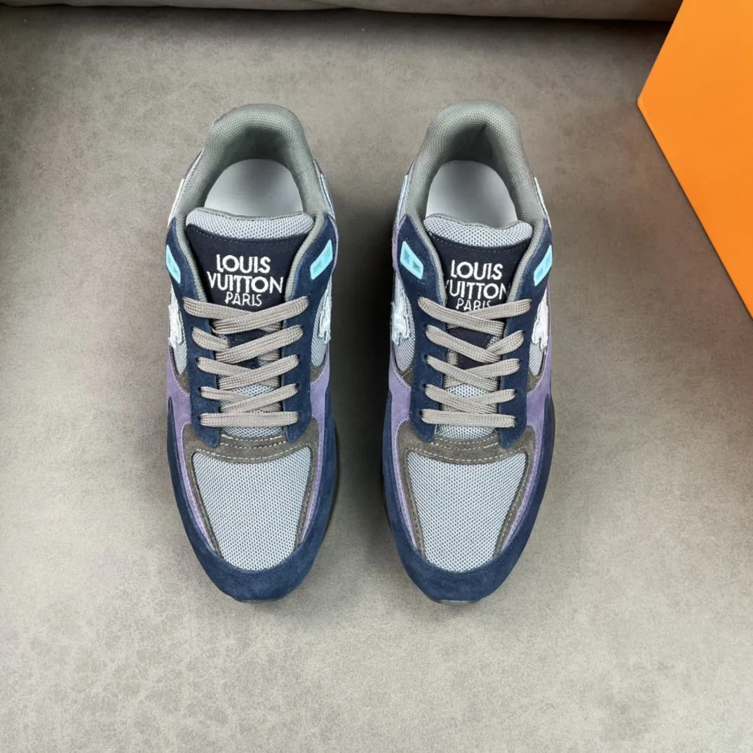 Louis Vuitton Run Away Sneaker Blue LV 1A9J03 - Image 6
