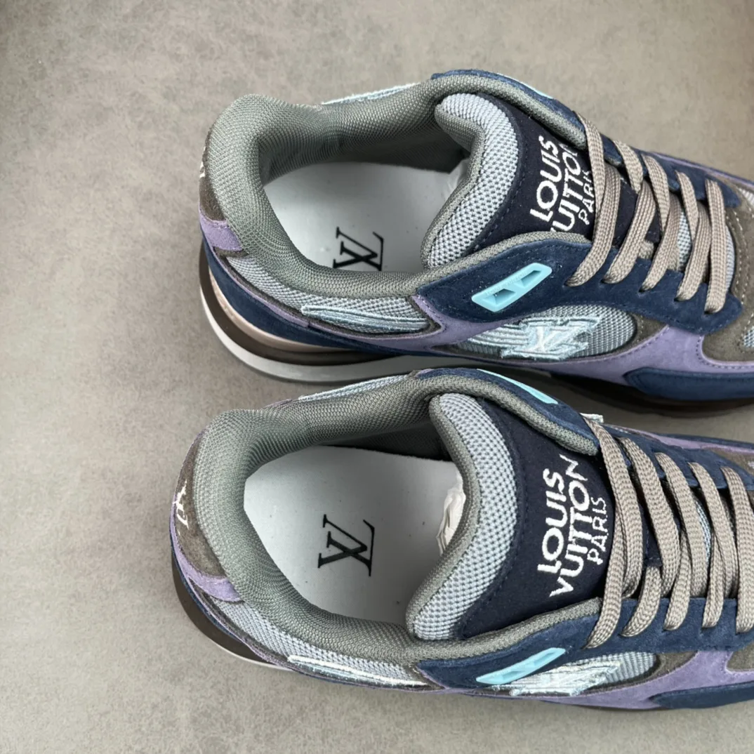 Louis Vuitton Run Away Sneaker Blue LV 1A9J03 - Image 5