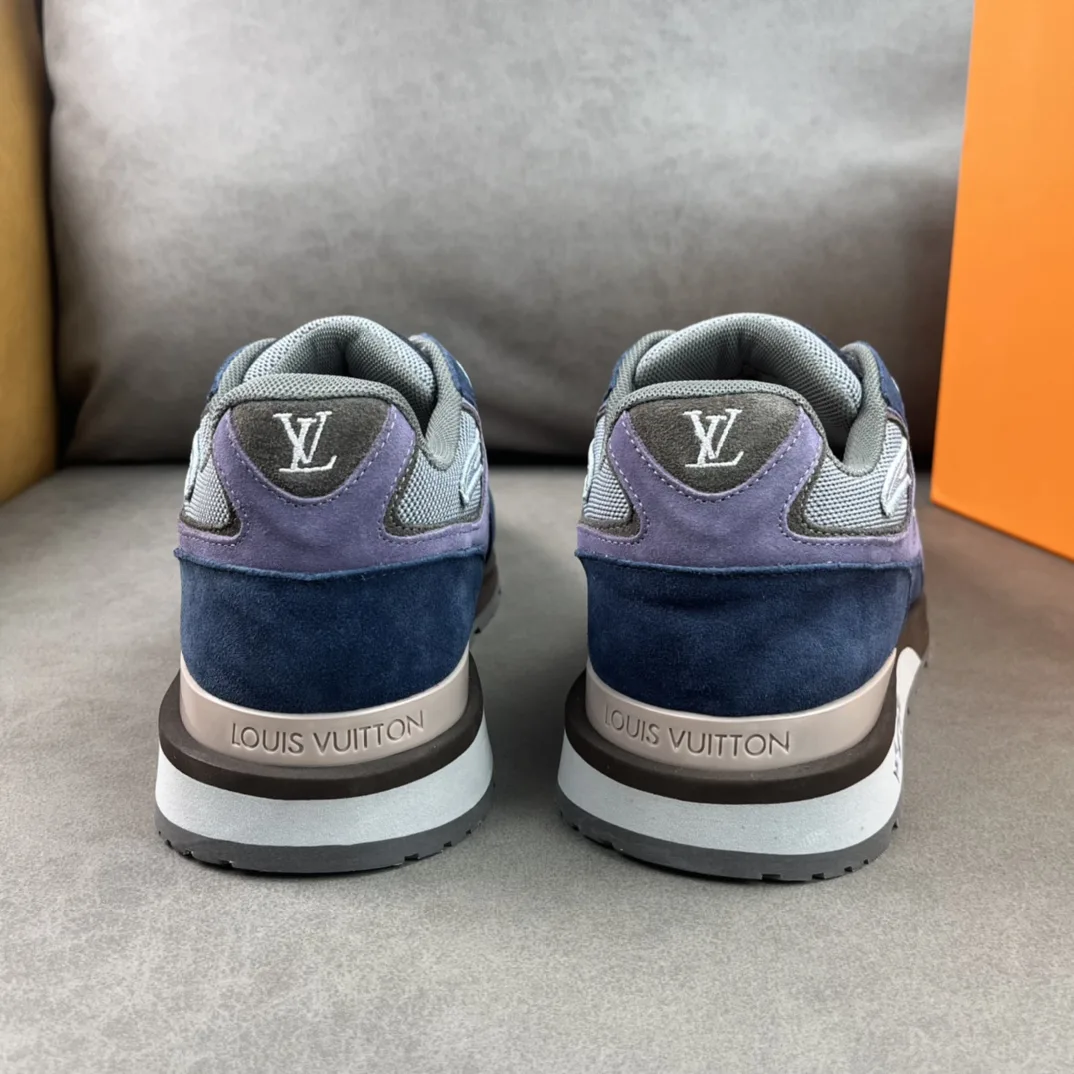 Louis Vuitton Run Away Sneaker Blue LV 1A9J03 - Image 4