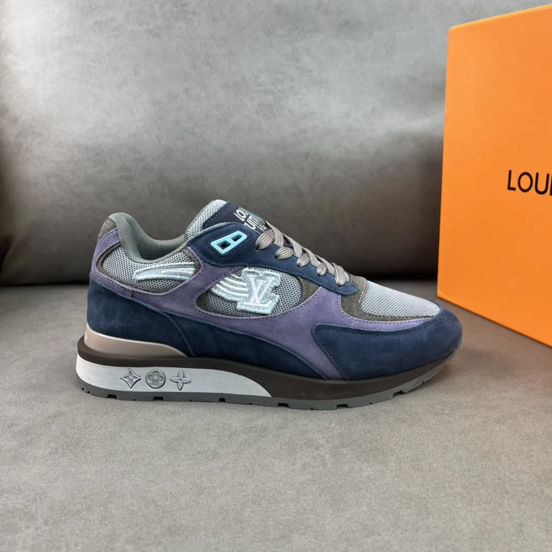 Alternative view of Louis Vuitton Run Away Sneaker Blue LV 1A9J03