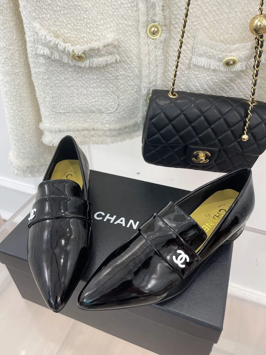 Alternative view of Chanel Women’s Loafer With Logo Bright Black