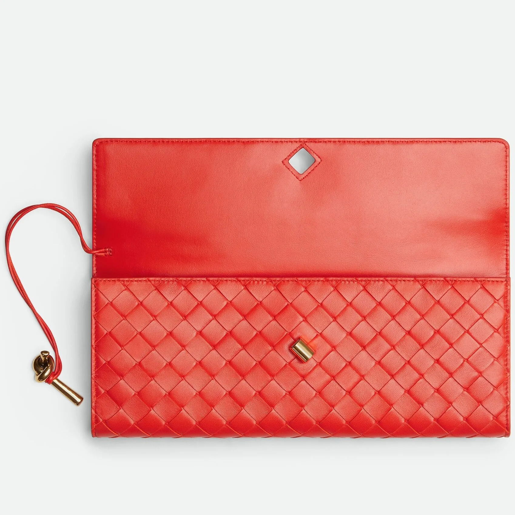 Bottega Veneta Andiamo Clutch Cherry Tomato / - Image 3