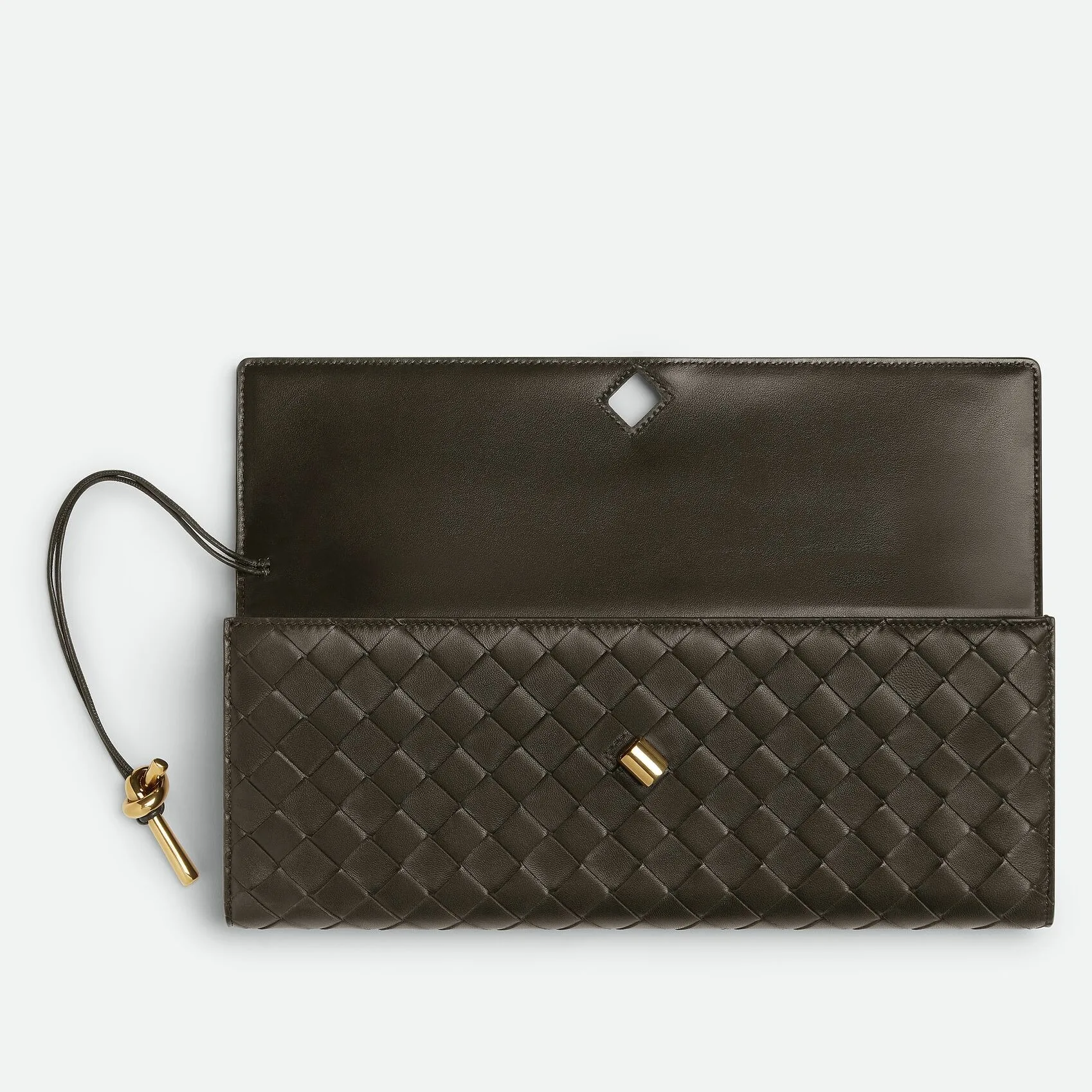 Bottega Veneta Andiamo Clutch Kaki / - Image 3