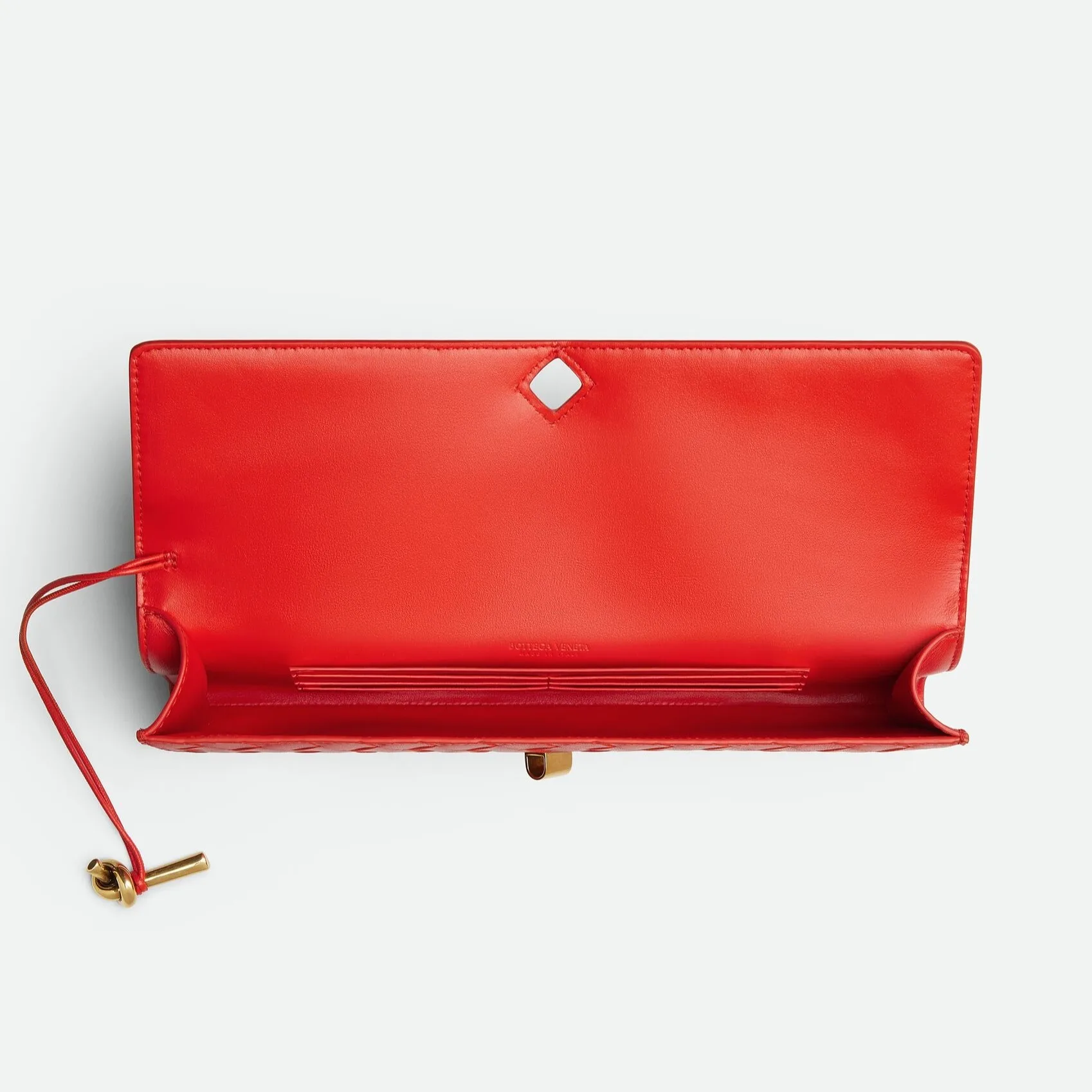 Bottega Veneta Andiamo Clutch Cherry Tomato / - Image 5
