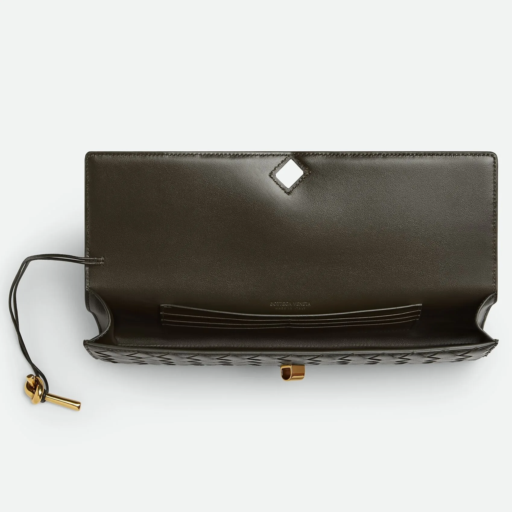 Bottega Veneta Andiamo Clutch Kaki / - Image 5