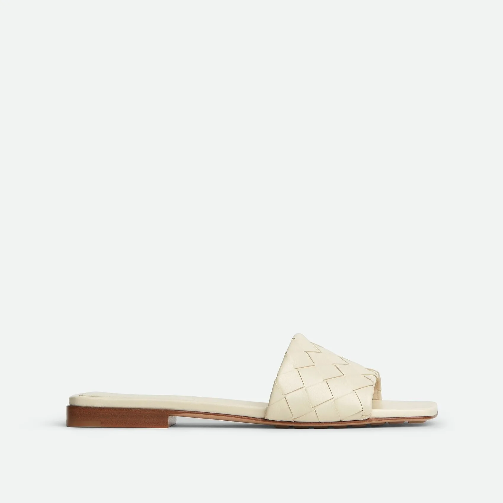 Bottega Veneta Parco Flat Mule Sea Salt - Image 3