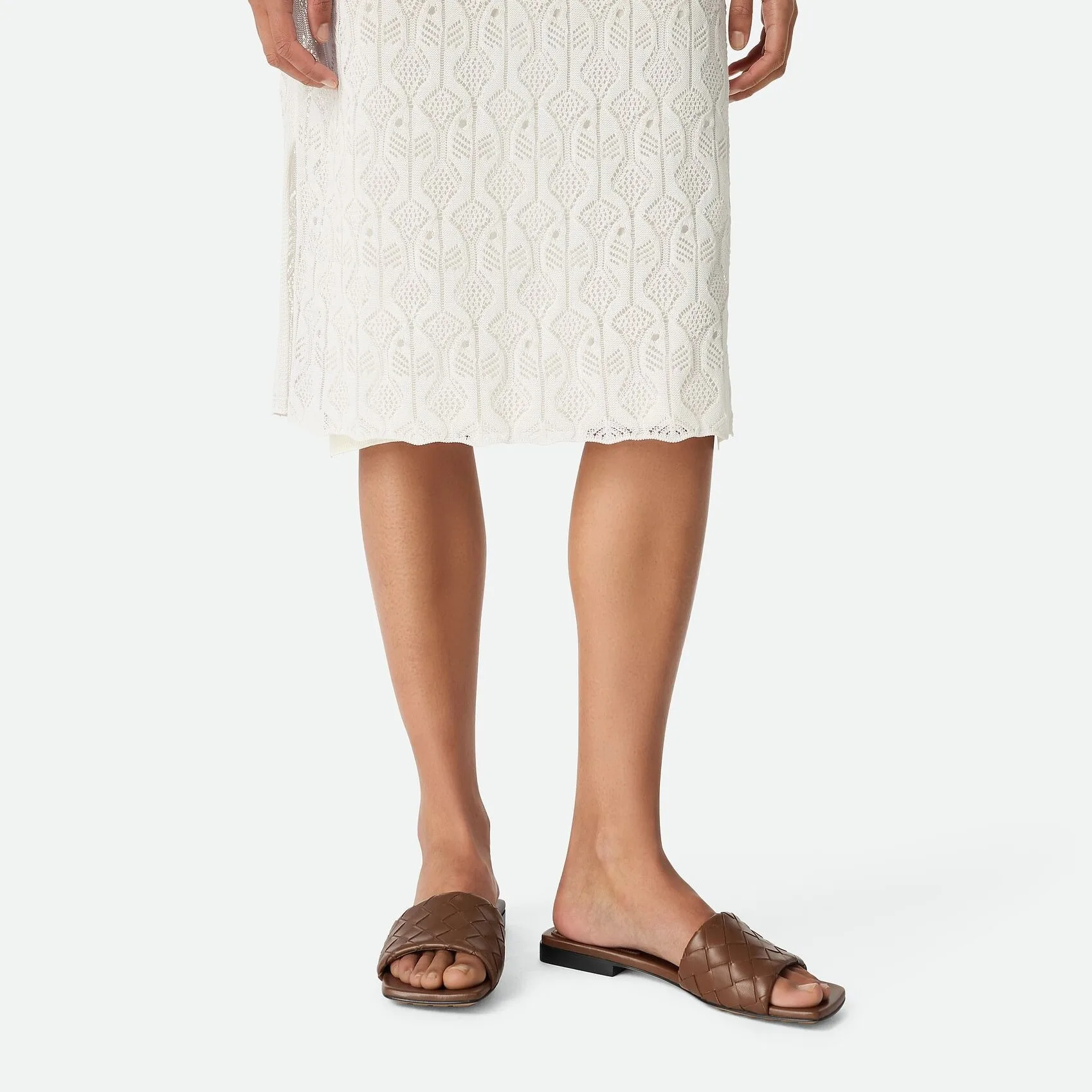 Alternative view of Bottega Veneta Parco Flat Mule Dark Leather