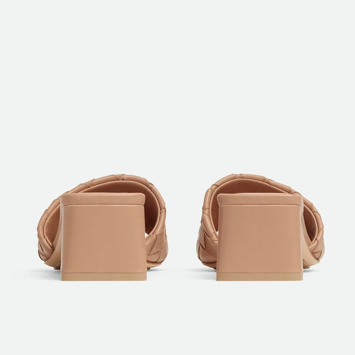 Bottega Veneta Parco Mule Mid Heel Cipria - Image 5