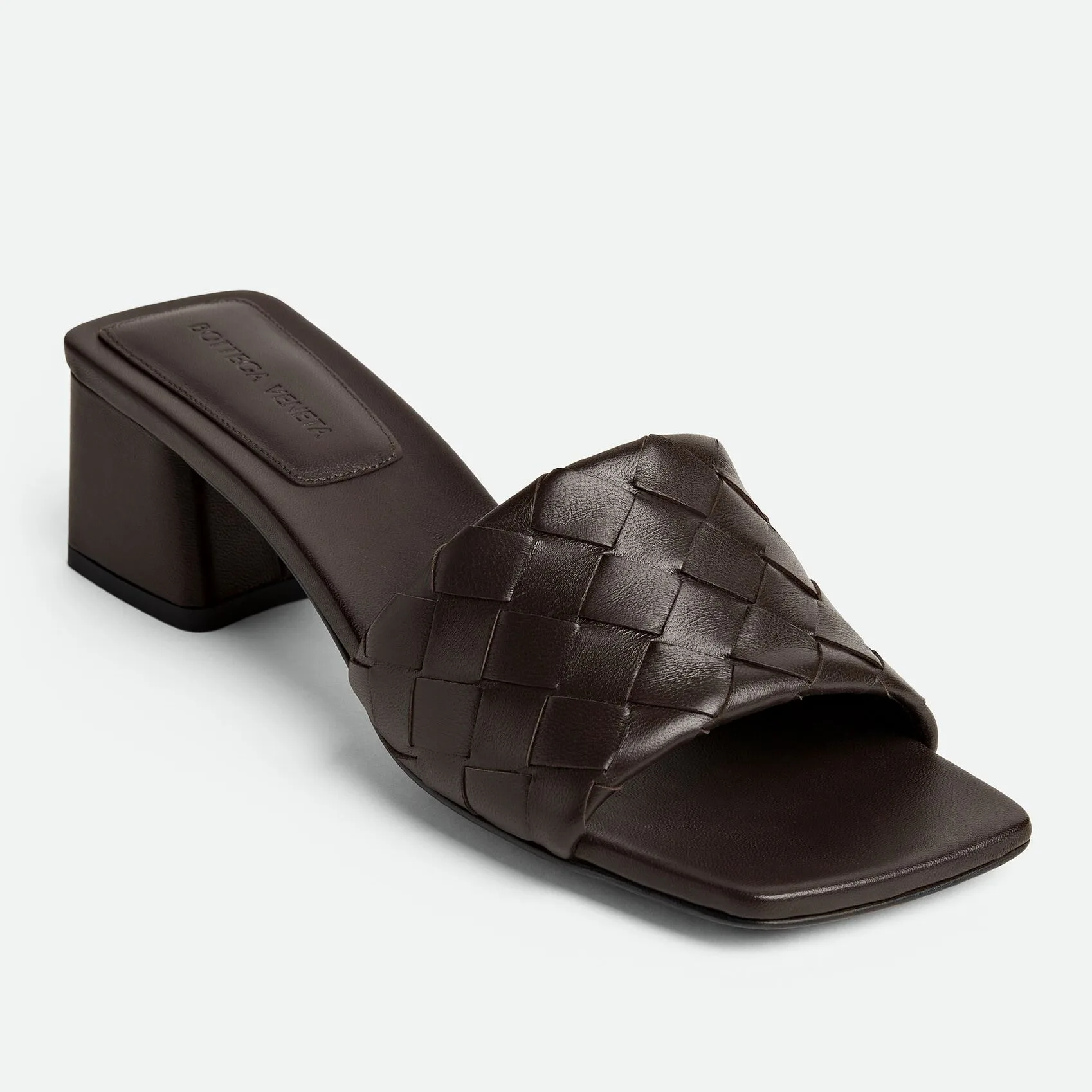 Bottega Veneta Parco Mule Mid Heel Fondant - Image 6
