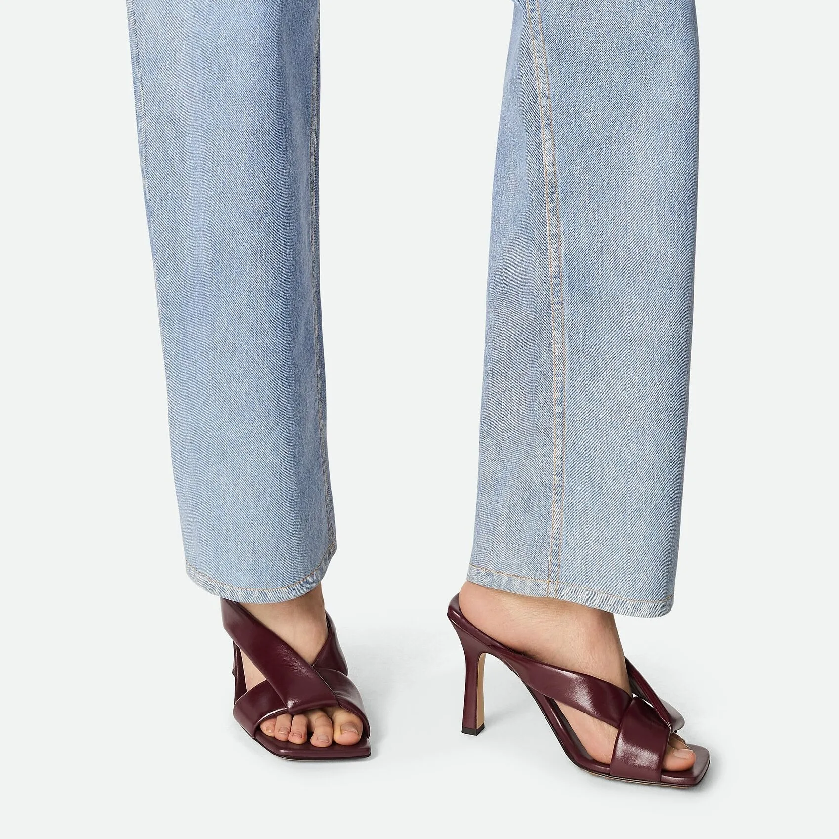 Alternative view of Bottega Veneta Riva Mule High Heel Seashell