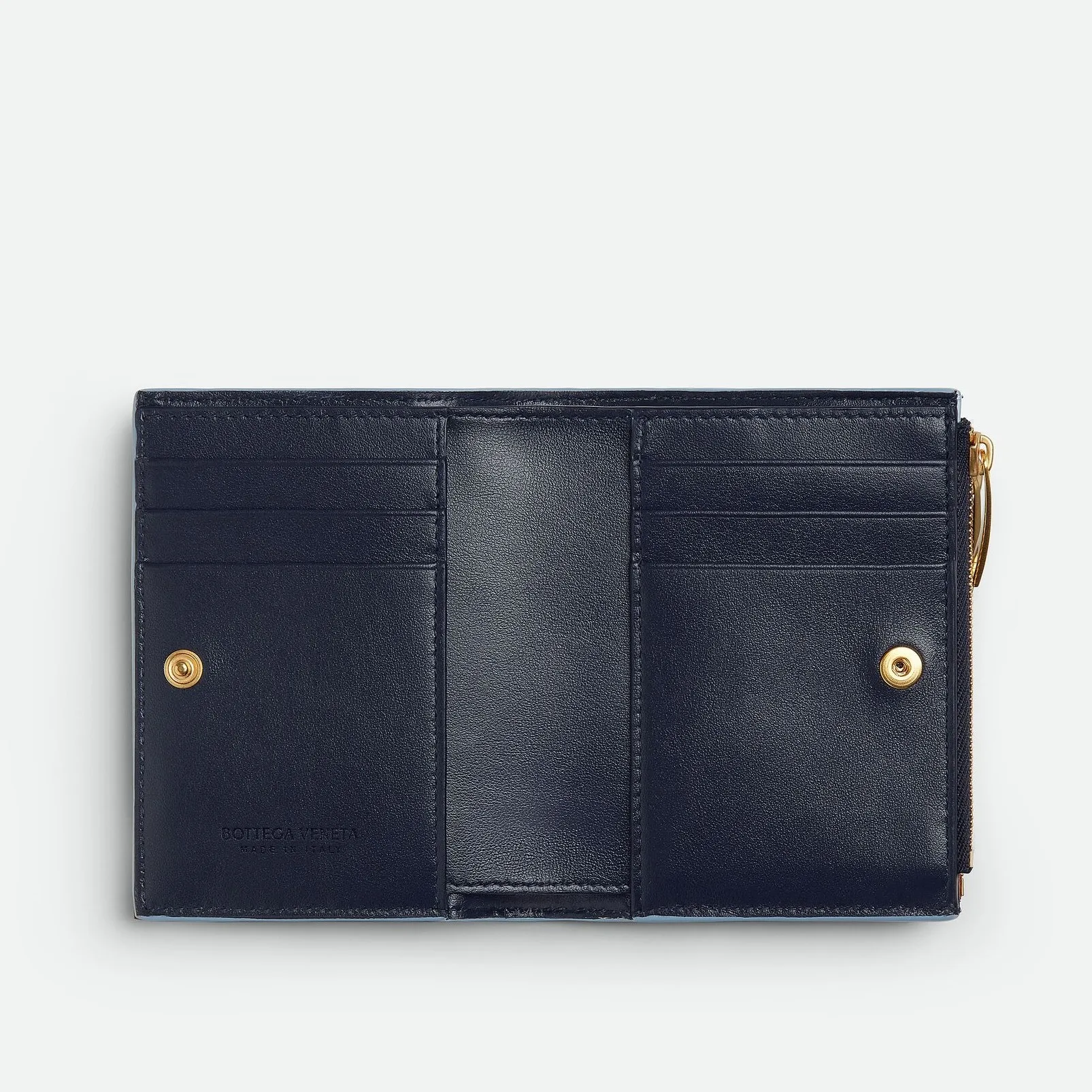 Alternative view of Bottega Veneta Small Bi-Fold Wallet Ice/White /