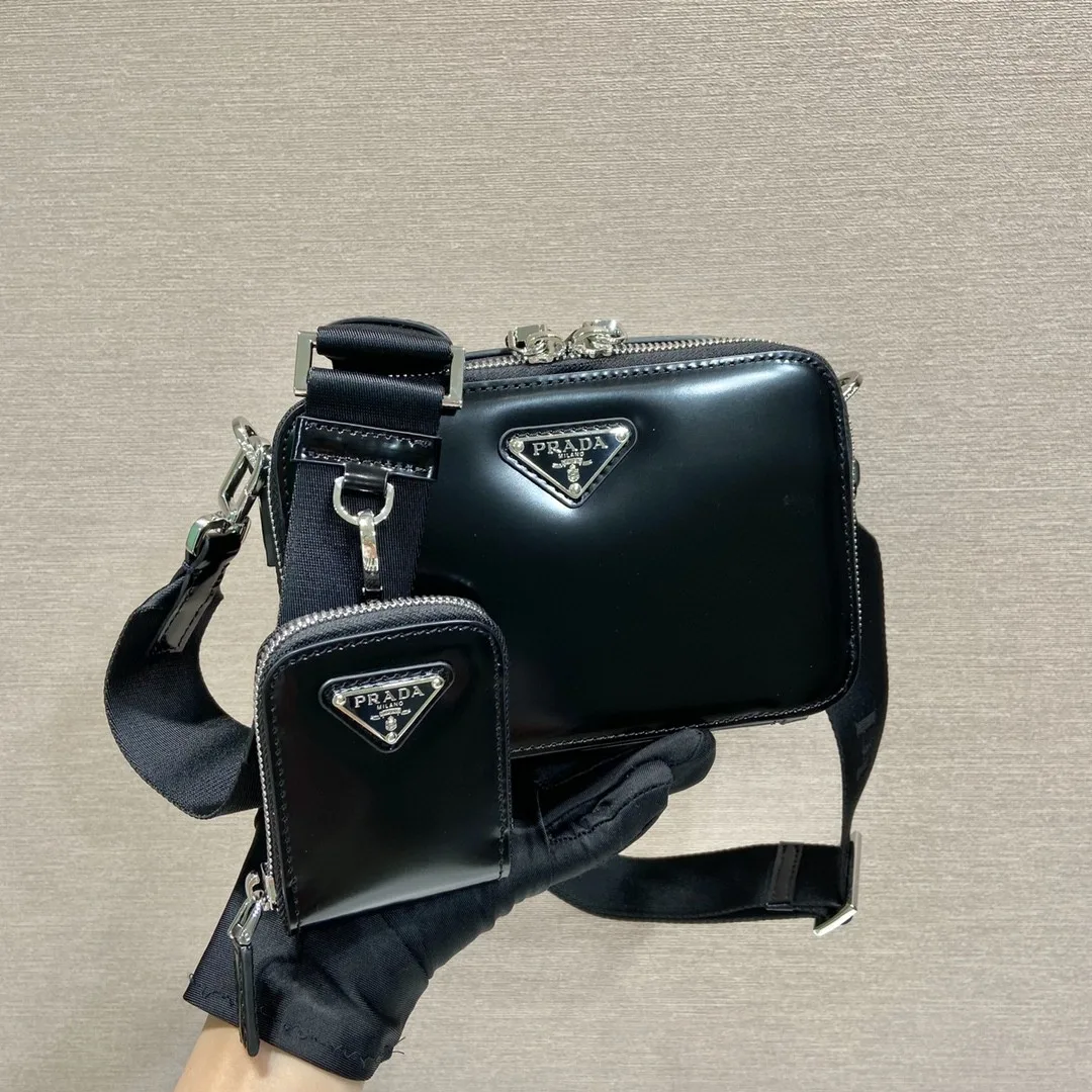 Prada Small Prada Brique Bag Black / 2VH070_ZO6_F0002_V_ZMI - Image 5