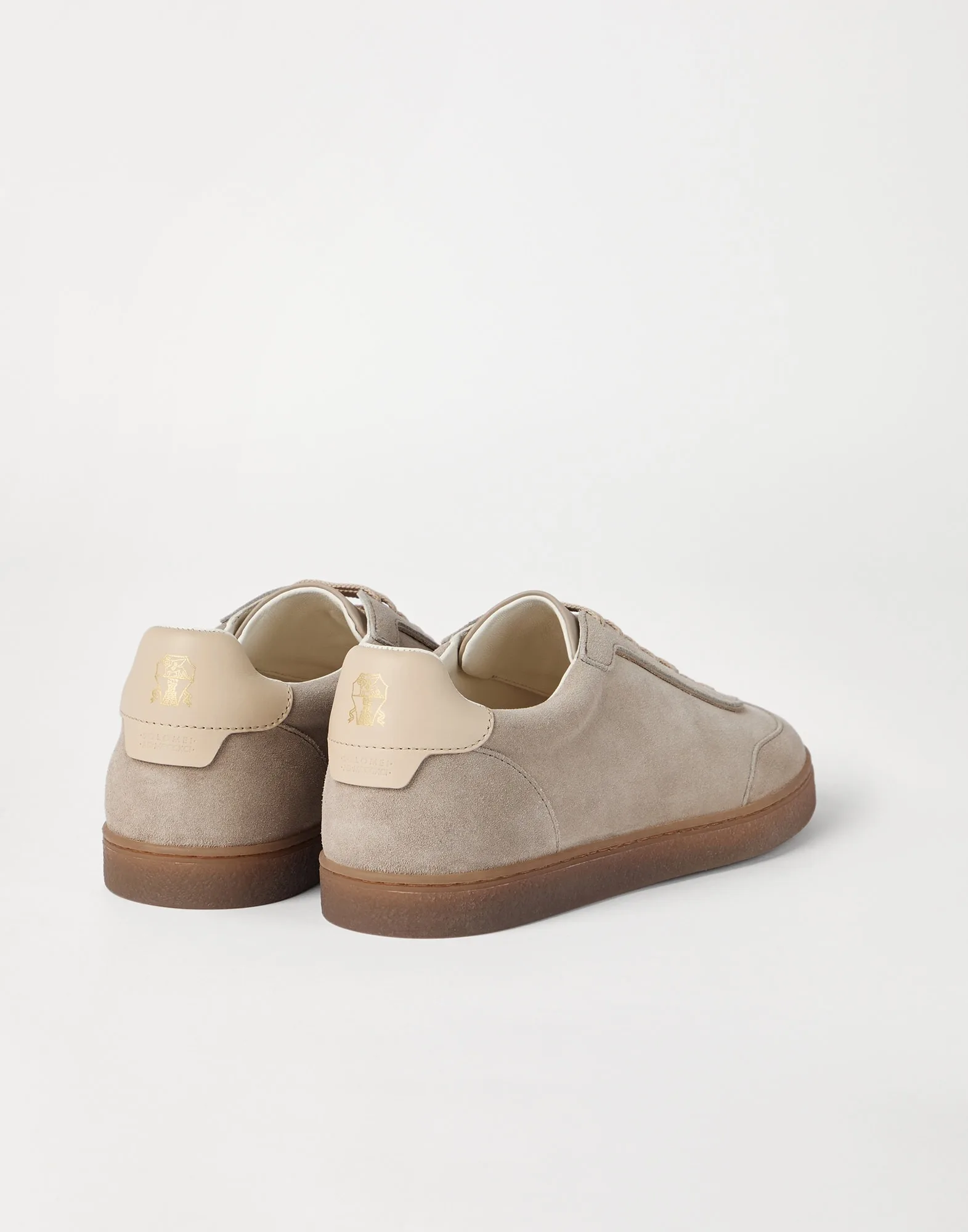 Brunello Cucinelli Washed Suede Sand Sneakers - 252MZUSGGJ336 - Image 3