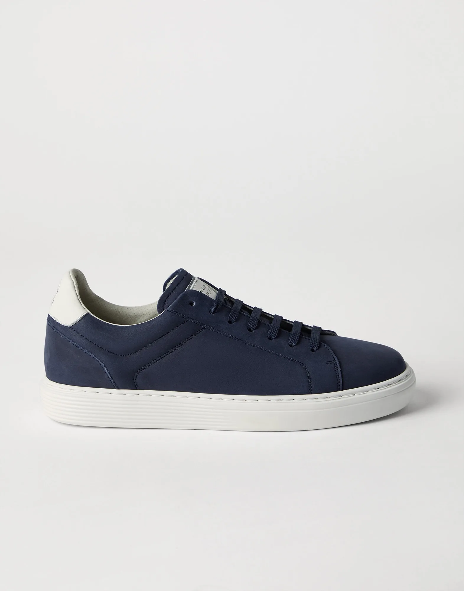 Brunello Cucinelli Nubuck Calfskin Sneakers Blue Loafers - 252MZUDBTJ264 - Image 5