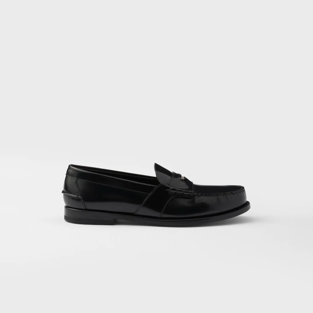 Prada Brushed Leather Loafers Black 2DB222_055_F0002_F_X000 - Image 4