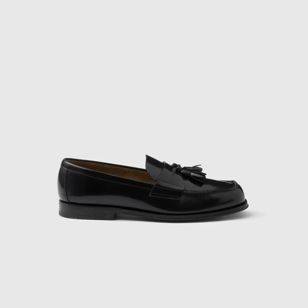 Prada Brushed Leather Loafers Black 2DB214_055_F0002_F_C000 - Image 4