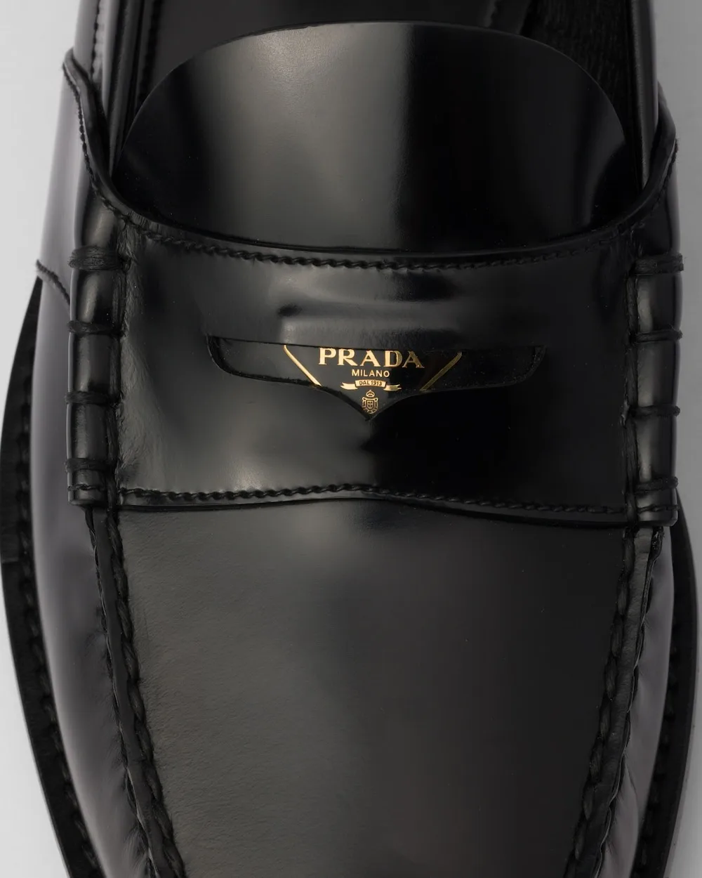 Prada Brushed Leather Loafers Black 2DB222_055_F0002_F_X000 - Image 5