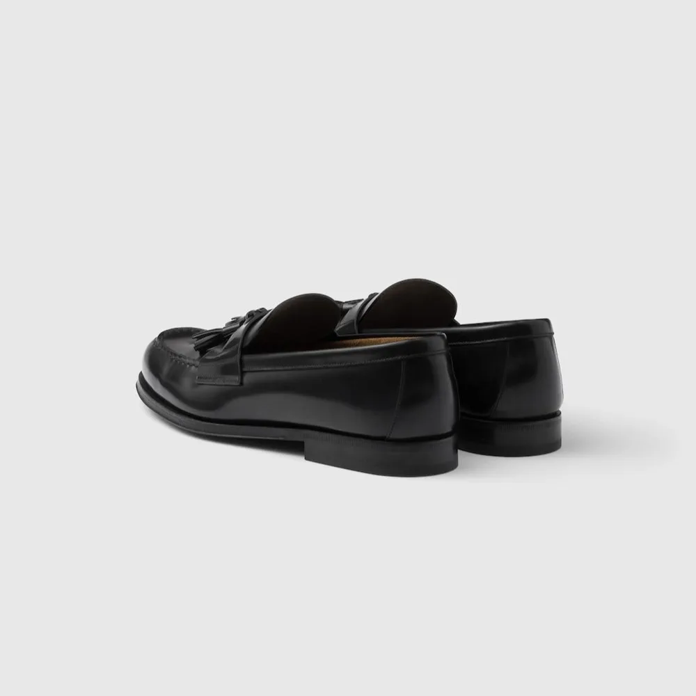 Prada Brushed Leather Loafers Black 2DB214_055_F0002_F_C000 - Image 5