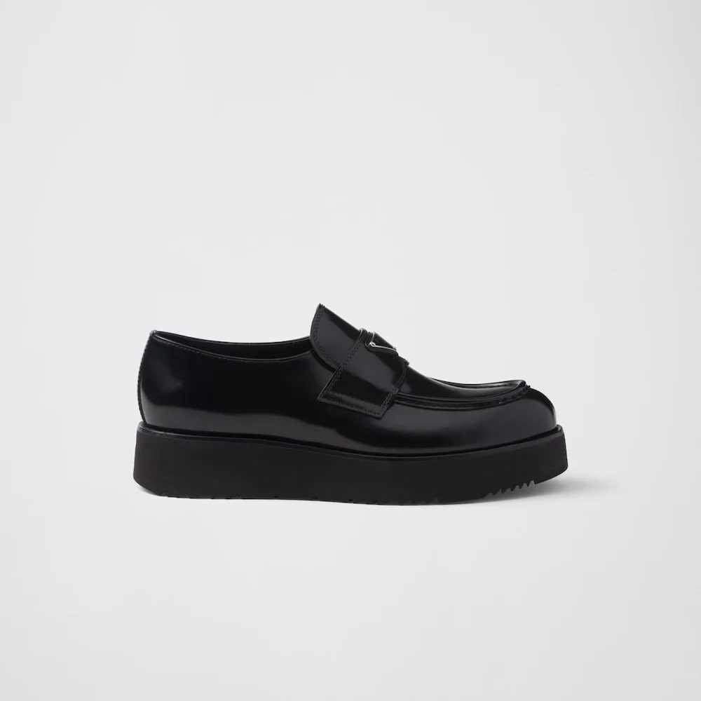 Prada Brushed Leather Loafers Black 2DG147_055_F0002_F_X023 - Image 6