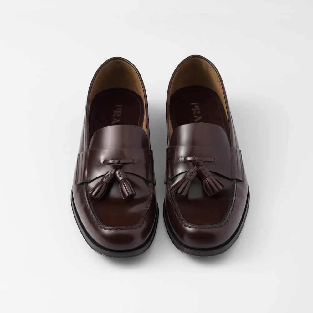 Prada Brushed Leather Loafers Sienna 2DB214_055_F0038_F_C000 - Image 3