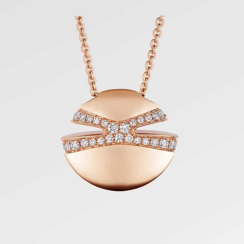 Bvlgari Cabochon Necklace Rose Gold - Image 3
