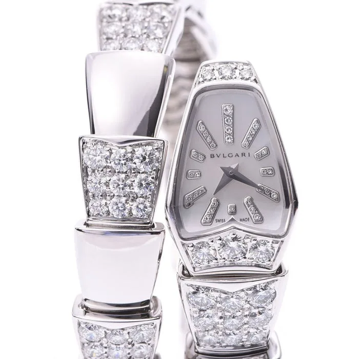Bvlgari Serpenti Jewelry Watch Silver Toned White Dial - Image 4