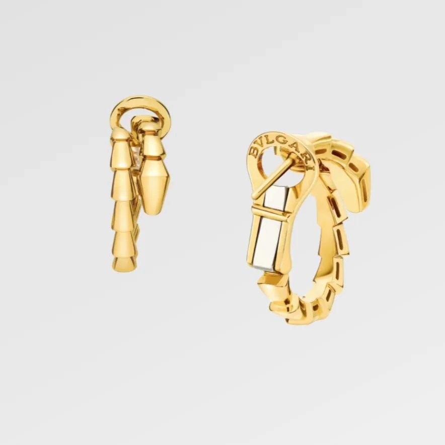 Bvlgari Serpenti Viper Earrings Yellow Gold - Image 4