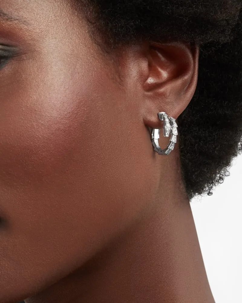 Bvlgari Serpenti Viper Earrings White Gold - Image 4