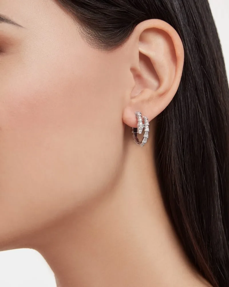 Bvlgari Serpenti Viper Earrings White Gold - Image 5