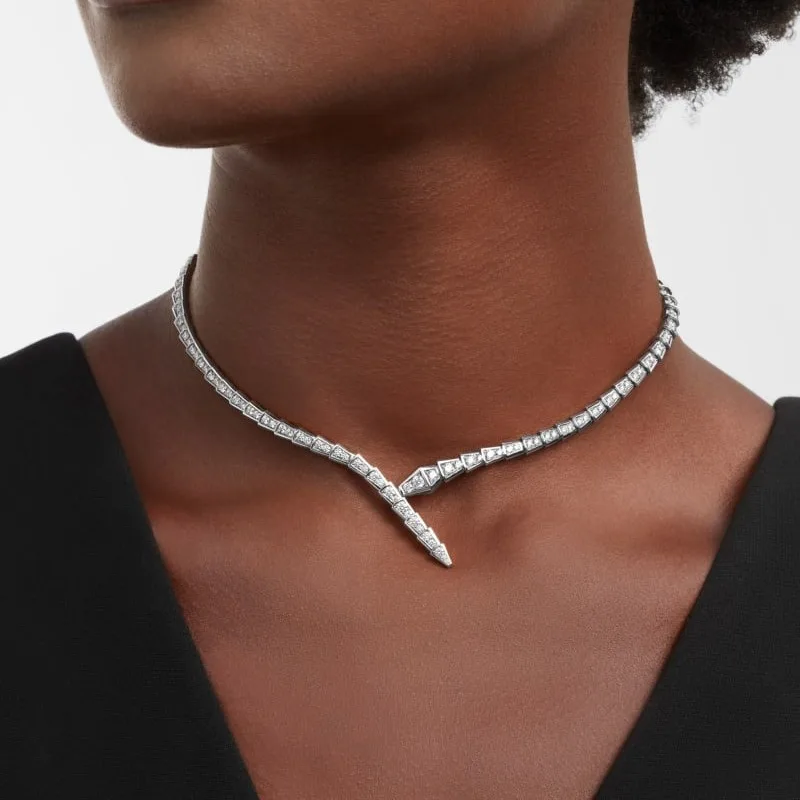 Bvlgari Serpenti Viper Necklace White Gold - Image 5