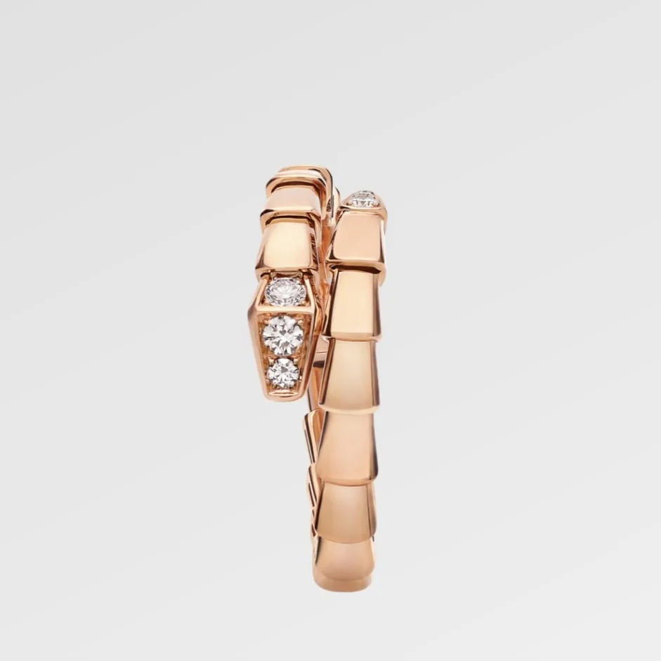 Bvlgari Serpenti Viper Ring Rose Gold - Image 4