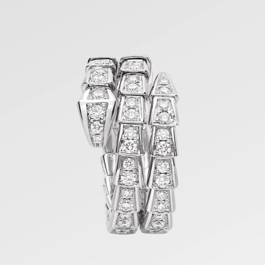 Bvlgari Serpenti Viper Ring White Gold - Image 4