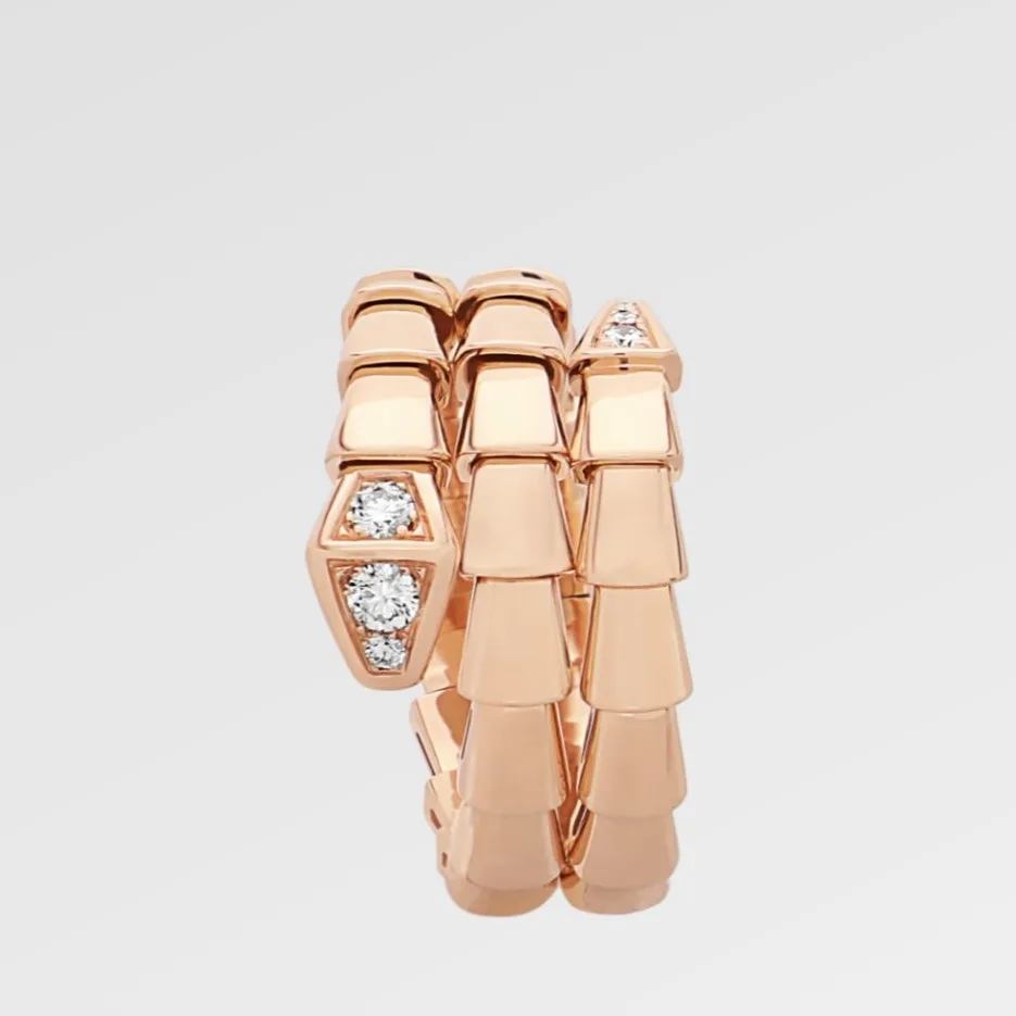 Alternative view of Bvlgari Serpenti Viper Ring Rose Gold