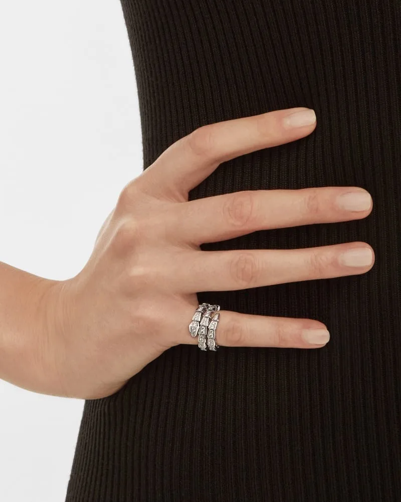 Bvlgari Serpenti Viper Ring White Gold - Image 3