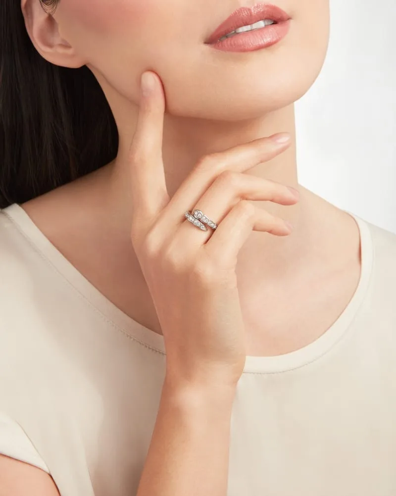Bvlgari Serpenti Viper Ring White Gold - Image 2