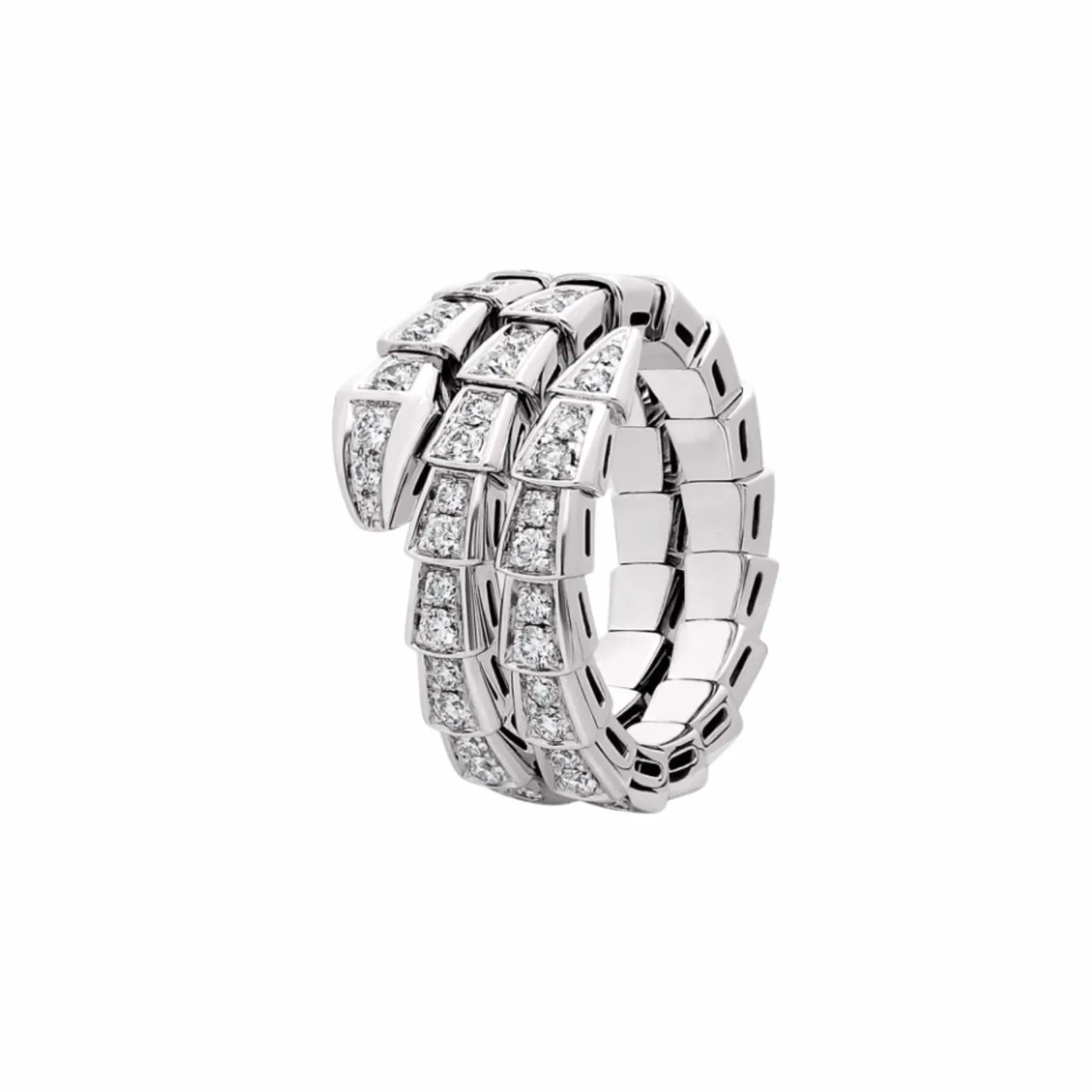 Bvlgari Serpenti Viper Ring White Gold