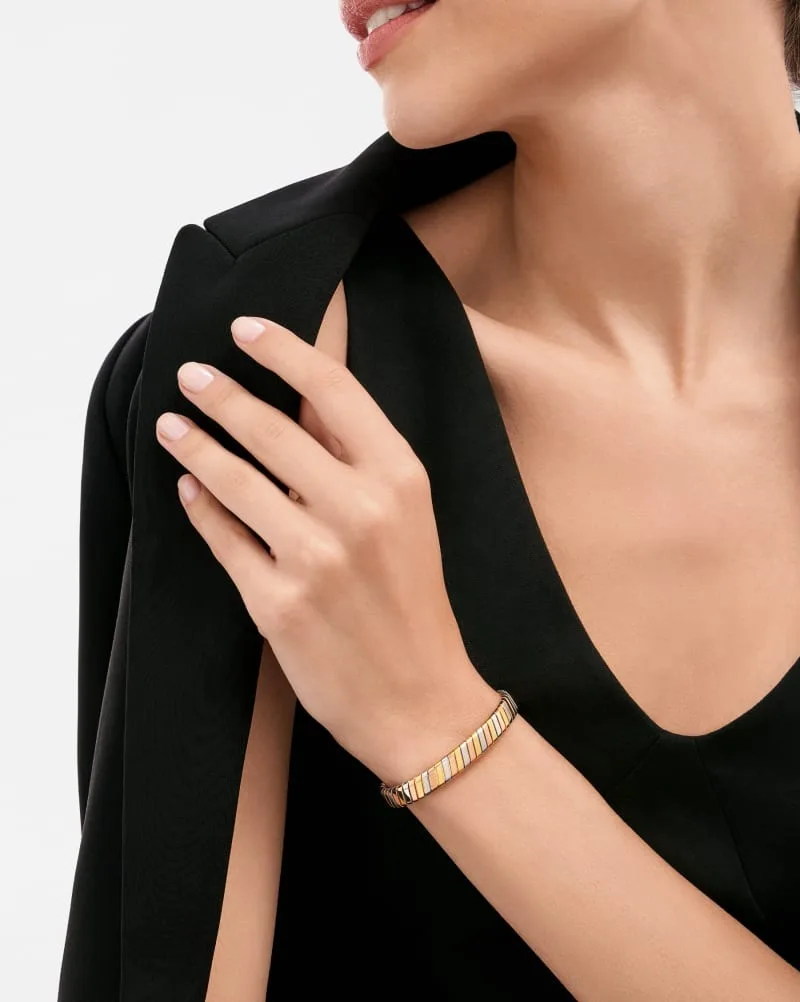 Alternative view of Bvlgari Tubogas Bracelet Yellow/White/Rose Gold