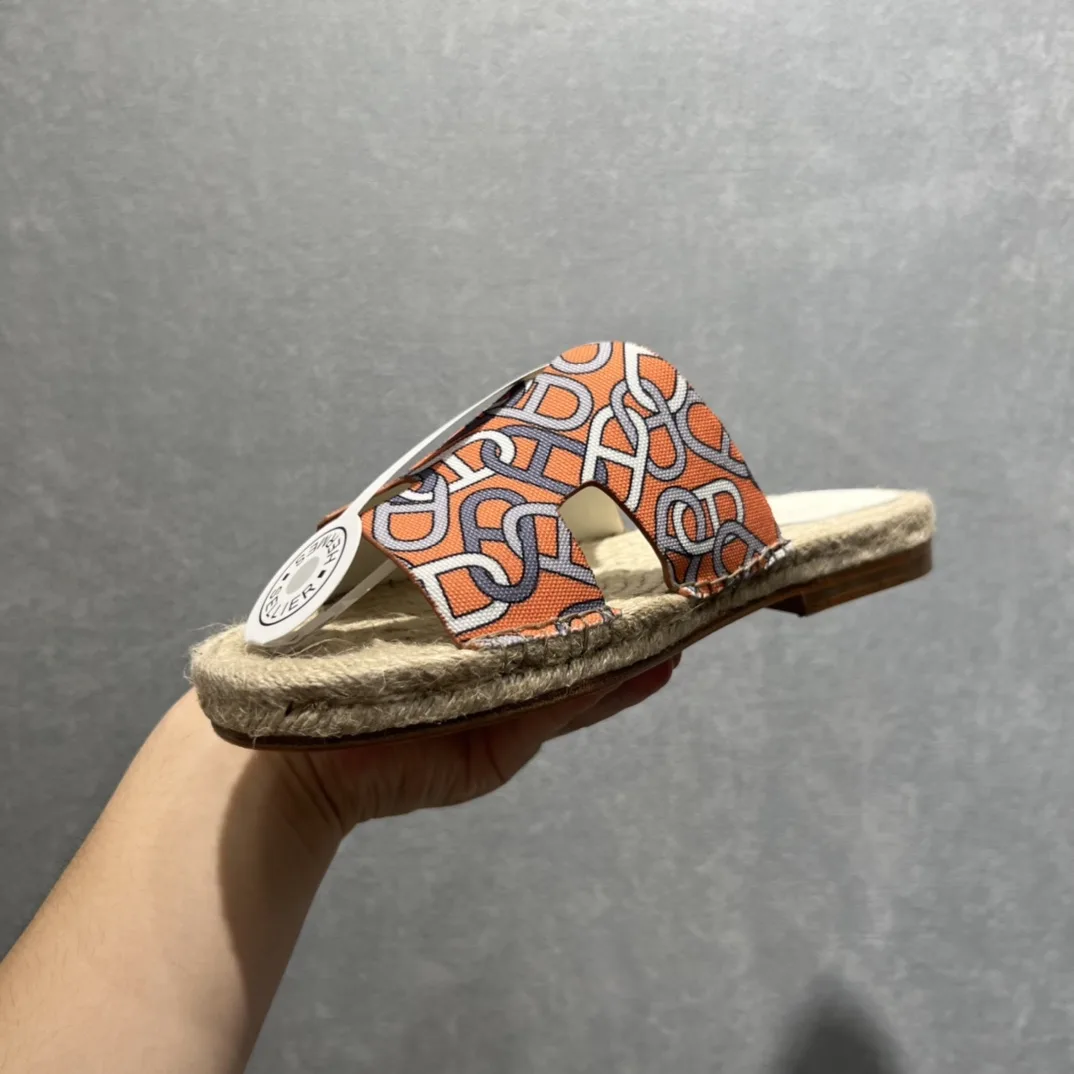 Alternative view of Hermes Old Espadrilles Orange