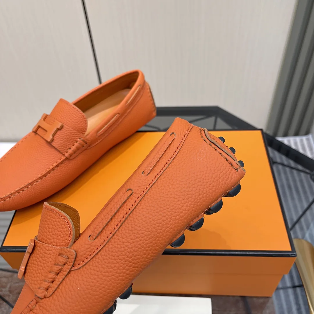 Hermes Irving Loafer Orange - Image 7
