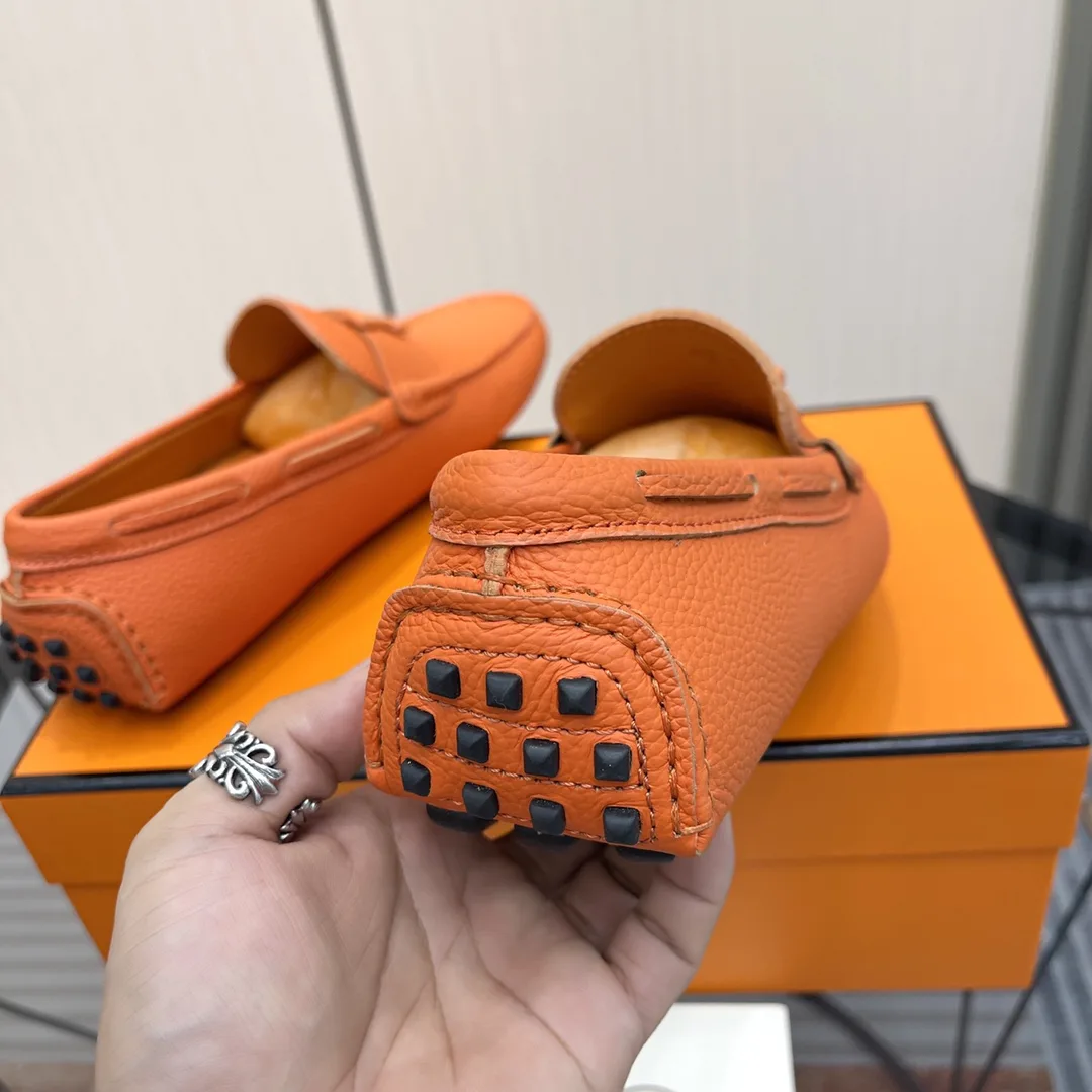 Hermes Irving Loafer Orange - Image 6