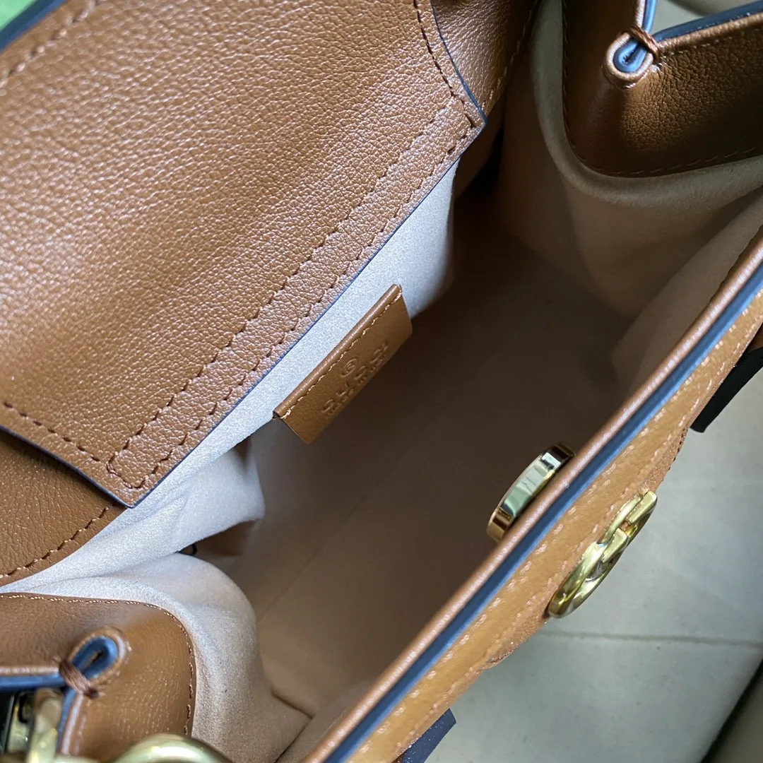 Gucci Diana Mini Tote Bag Brown / GG - Image 8