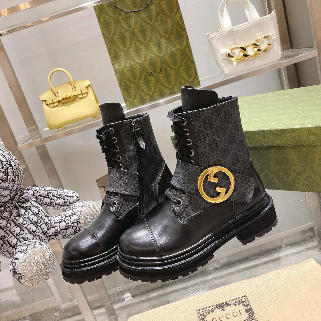 Gucci Blondie Women’s Ankle Boots Black - Image 8