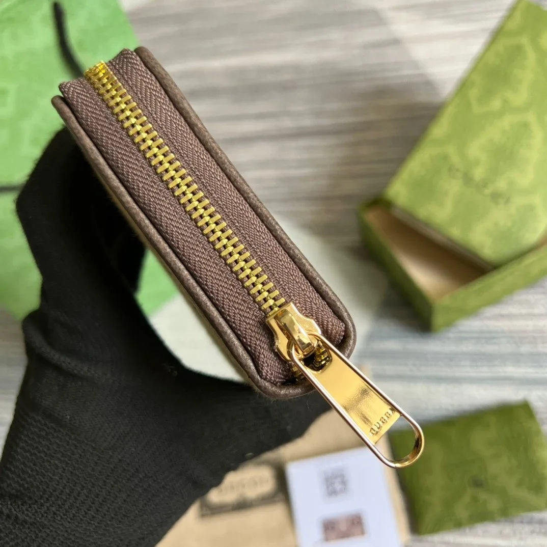 Alternative view of Gucci Diana Jumbo GG Zip Around Wallet With GG Brown /