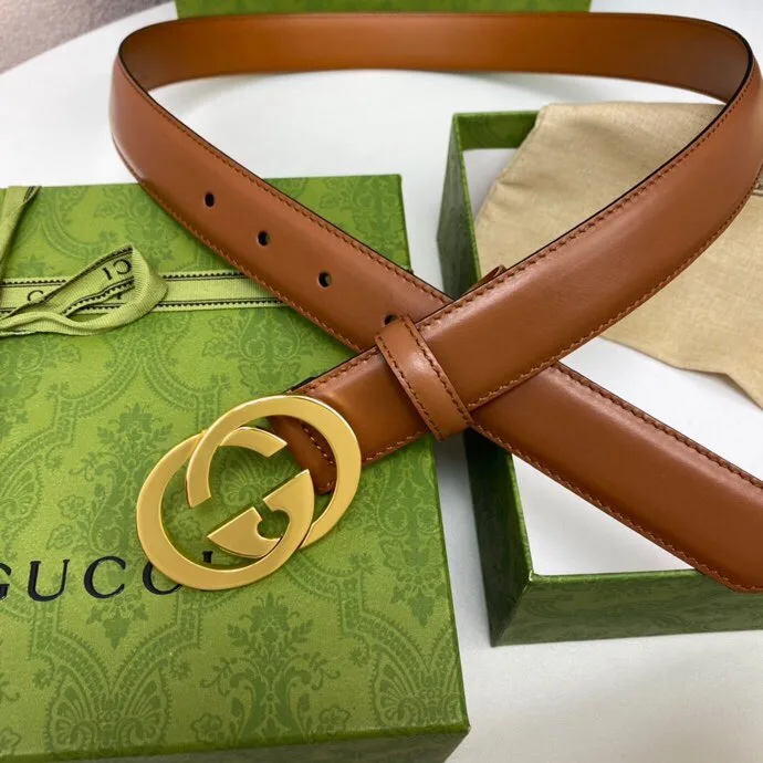 Gucci Blondie Belt Brown, GG Women - Image 4