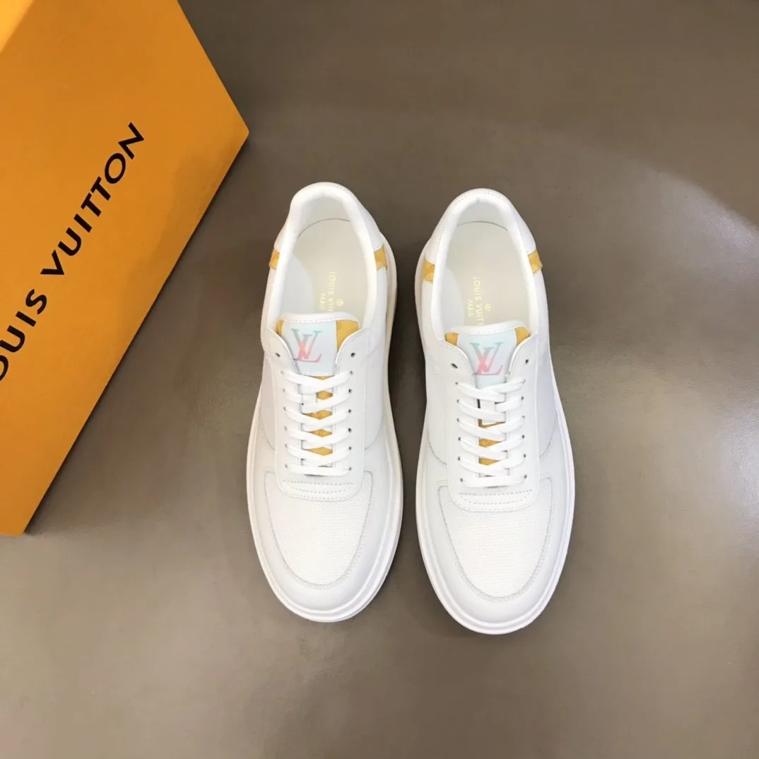 Louis Vuitton Rivoli Sneaker Monogram Metallic Canvas White/Yellow - Image 8