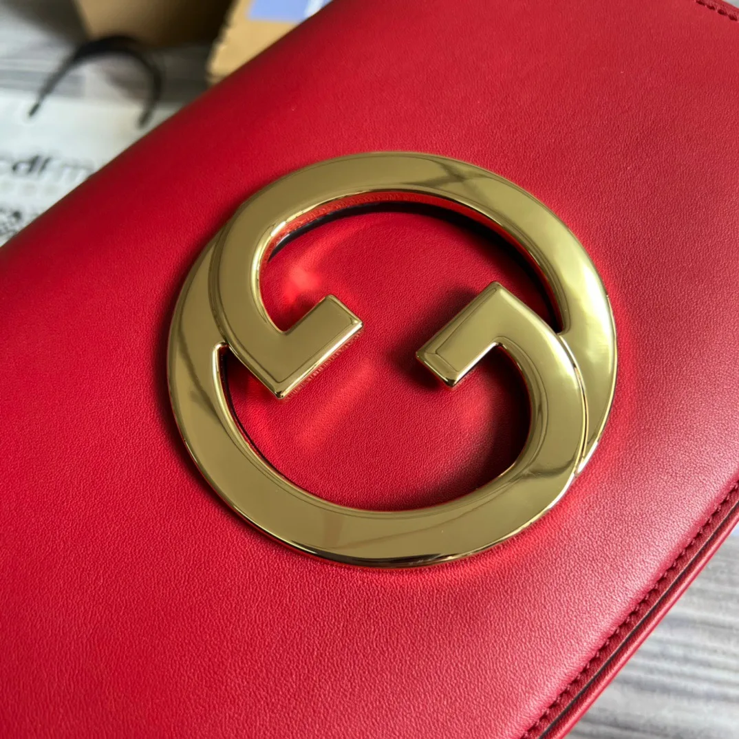 Gucci Blondie Medium Shoulder Bag / Red Gold Hardware - Image 9