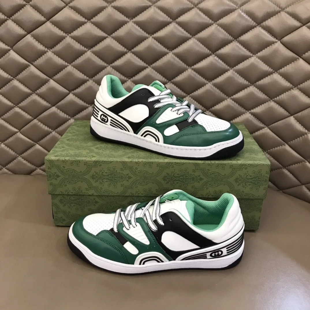 Gucci Men’s Basket Sneaker Dark Green
