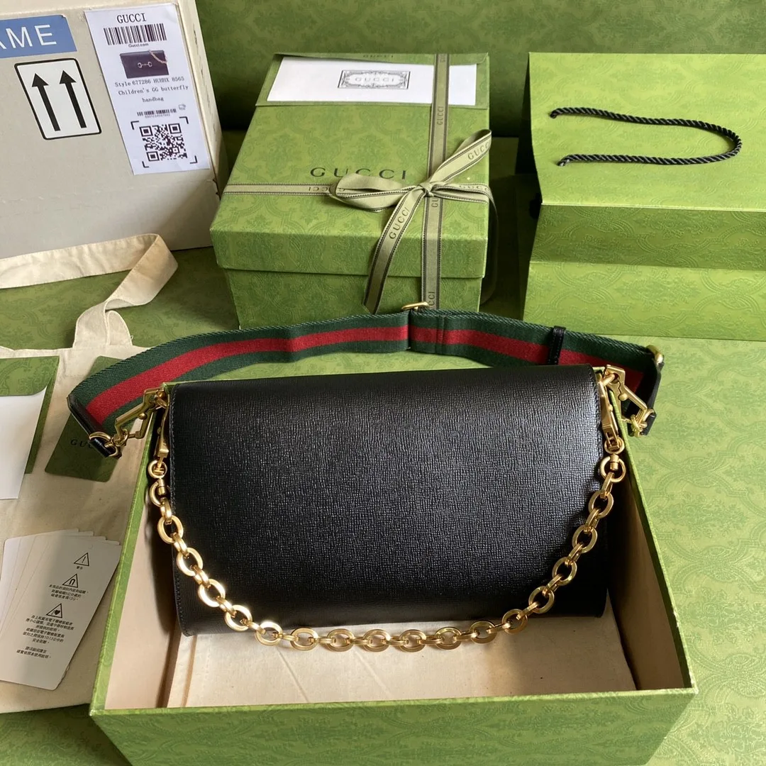 Gucci Horsebit 1955 Small Bag Black / - Image 7