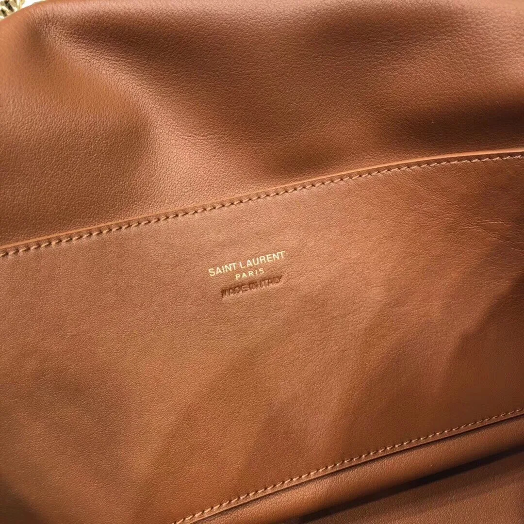 Saint Laurent Kate Medium Reversible Chain Bag Brown / YSL - Image 7